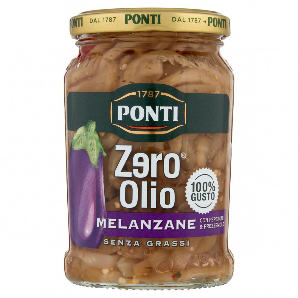 PONTI ZERO OLIO MELANZANE SENZA GRASSI Τουρσί-Αντιπάστι