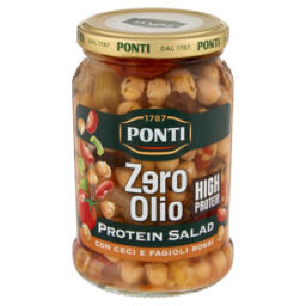 PONTI PROTEIN SALAD CON CECI E FAGIOLI ROSSI Τουρσί-Αντιπάστι