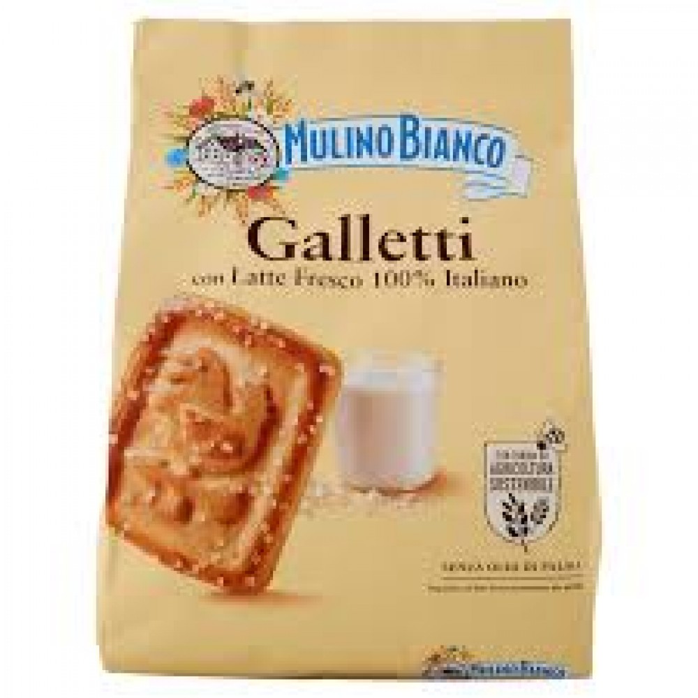 Mulino Bianco Galletti Biscotti con Latte Fresco 100% Italiano 800g Τρόφιμα