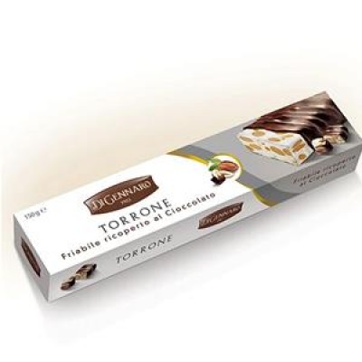 Torrone Di Gennaro - Friabile Ricoperto al Cioccolato - 150 gr