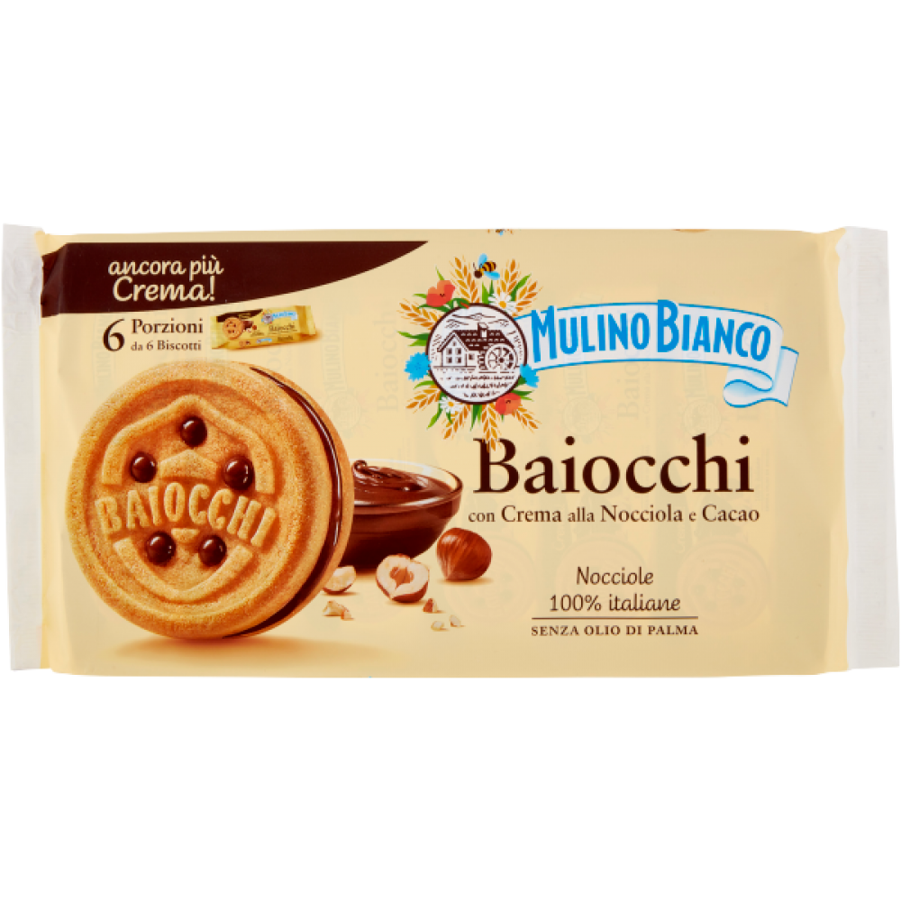 Biscuits Baiocchi Nocciola snack MULINO BIANCO Τρόφιμα