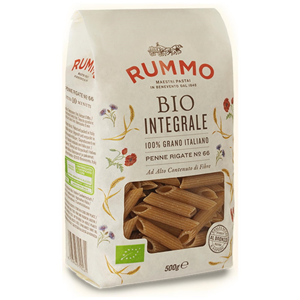 RUMMO BIO INTEGRALE PENNE RIGATE NO 66  500gr Τρόφιμα