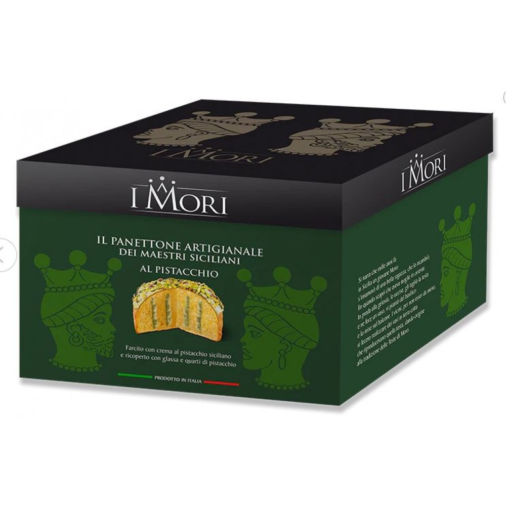 I Mori Sicilian Pistachio Panettone Box 900g