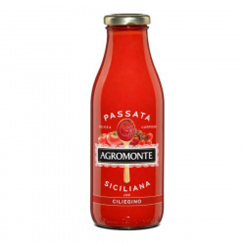 AGROMONTE PASSATA SICILIANA CON CILIEGINO 520g Φρέσκια Σάλτσα