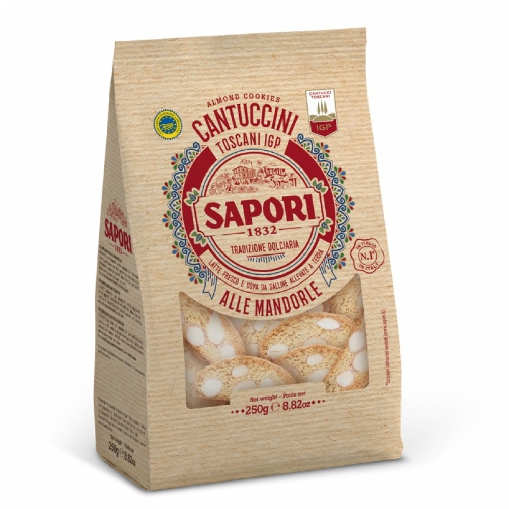 SAPORI CANTUCCINI TOSCANI ΑLLE MANDORLE GR250 Γλυκά