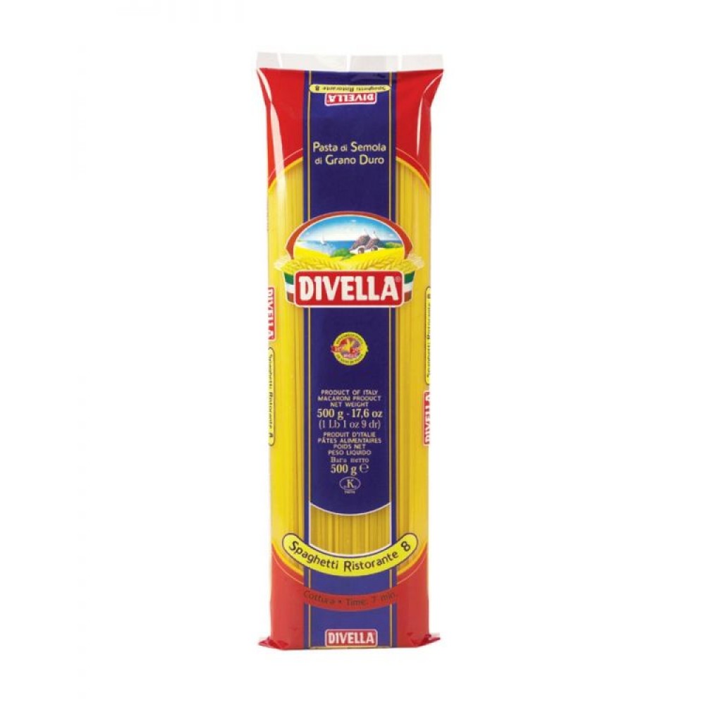 DIVELLA SPAGHETTI RISTORANTE N8  500GR Τρόφιμα