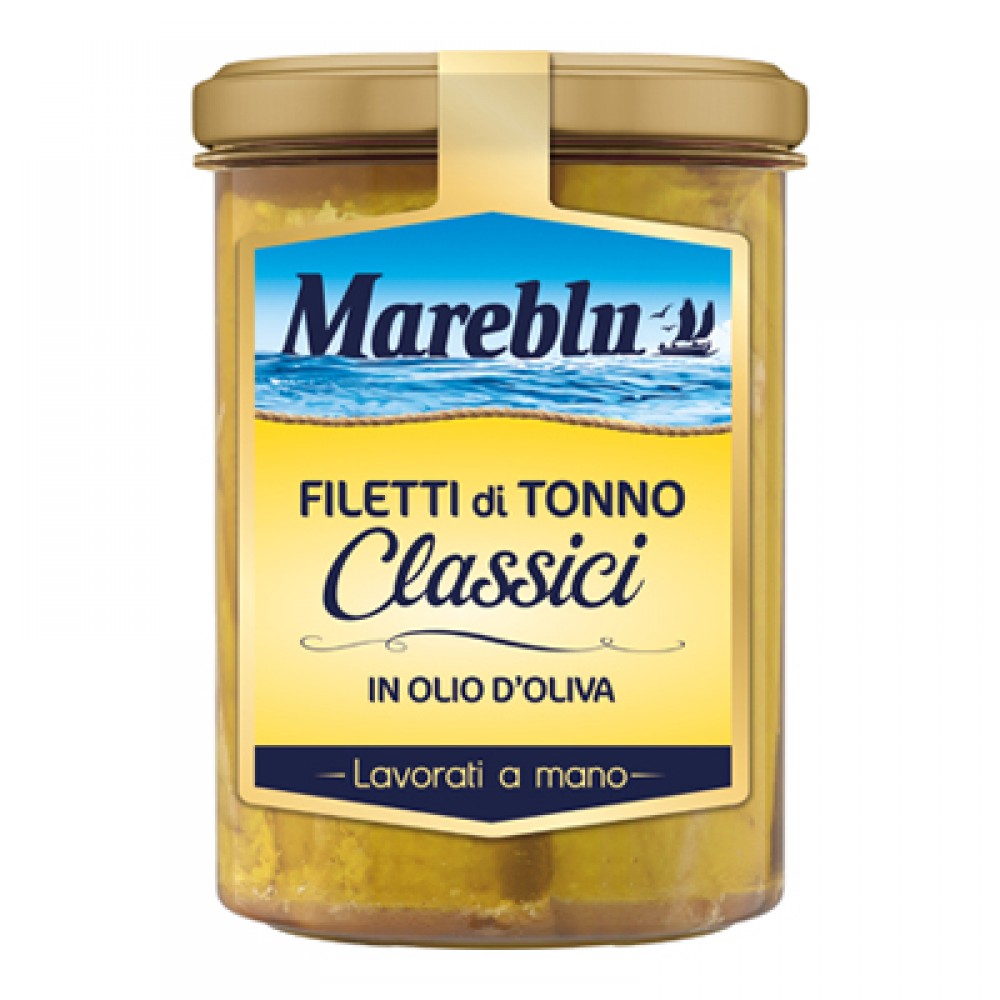 MAREBLU TONNO IN VETRO OLIO DI OLIVA GR.180 Τρόφιμα