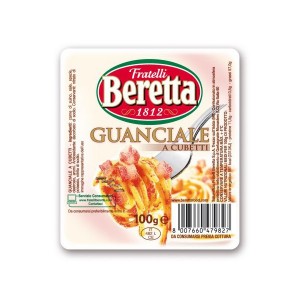 BERETTA GUANCIALE CUBETTI 100GR Τρόφιμα