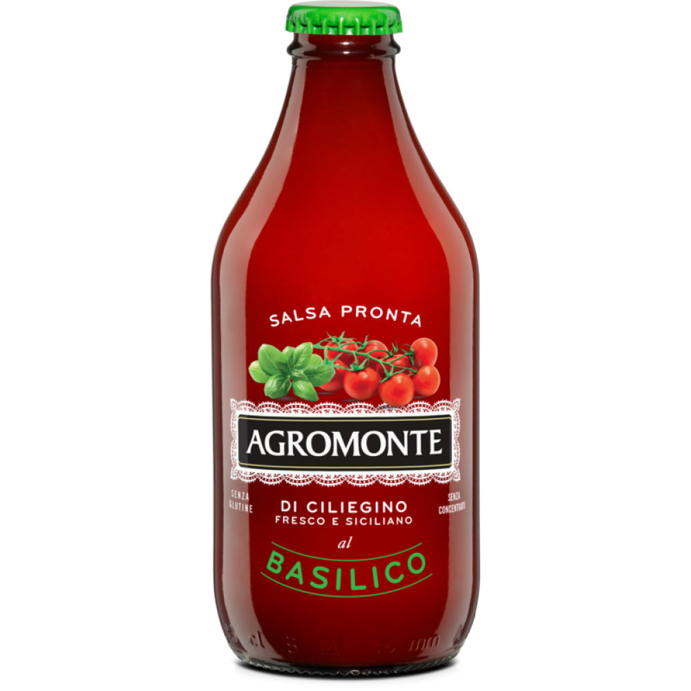 AGROMONTE SALSA PRONTA DI POMODORO CILLIEGINO AL BASILICO 330GR Σάλτσες 