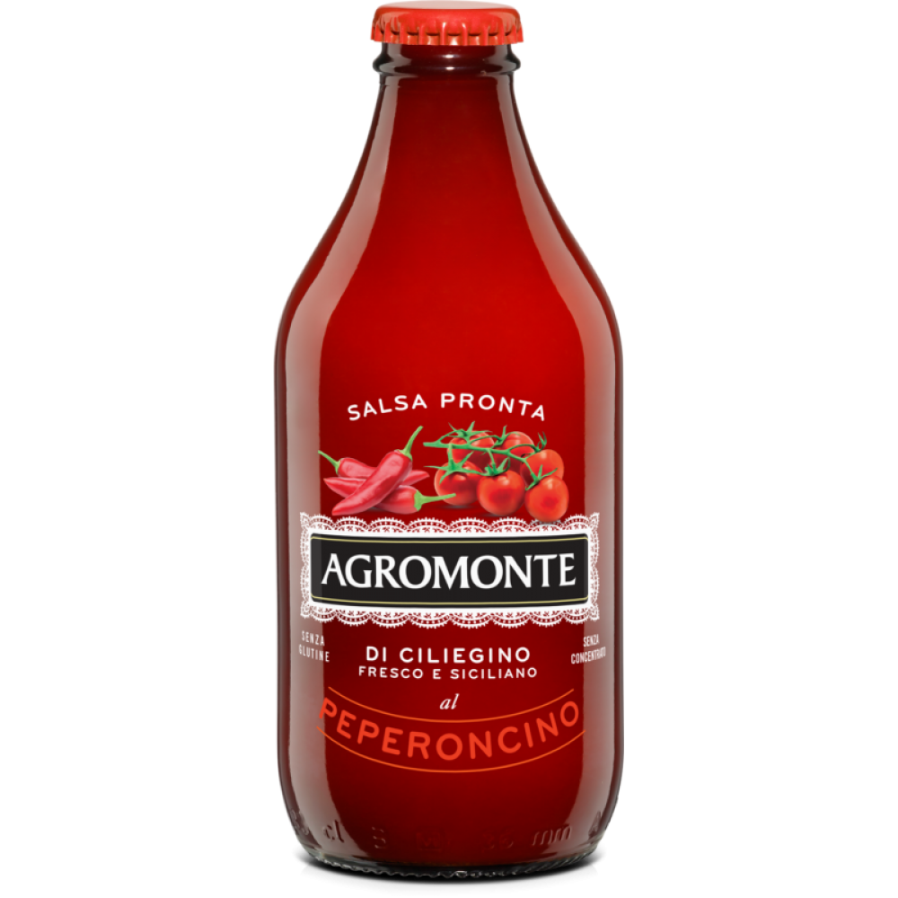 AGROMONTE SALSA PRONTA DI POMODORO CILIEGINO AL PEPERONCINO 330GR Σάλτσες 