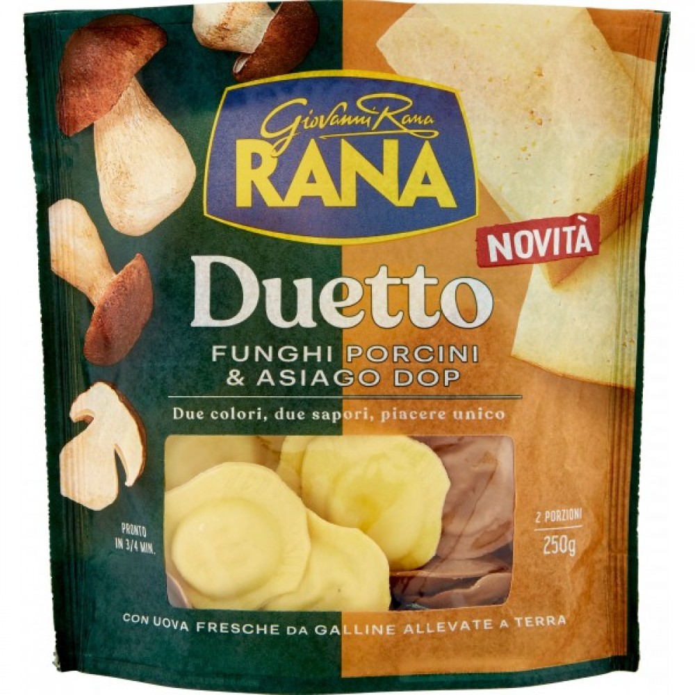 RANA DUETO FUNGHI PORCINI E ASIAGO DOP GR250 Τρόφιμα