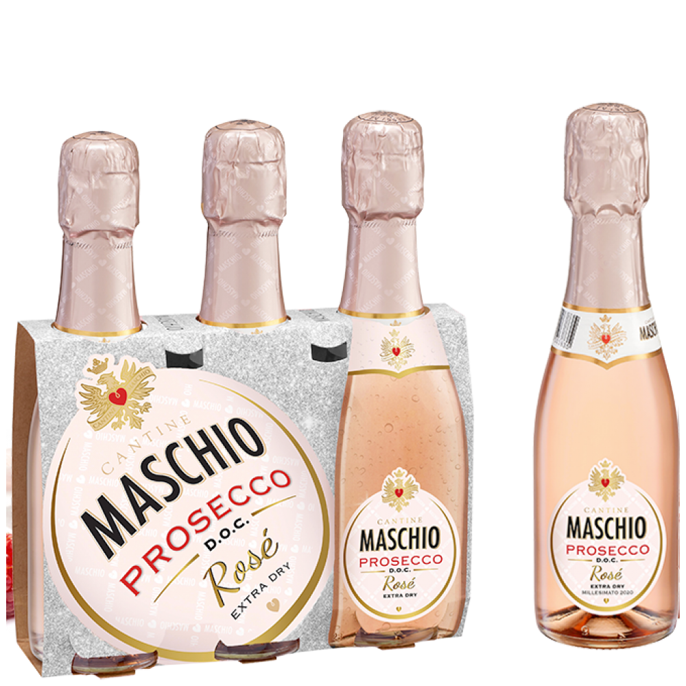 MASCHIO PROSECCO EXTRA DRY ROSE 3X20CL Κάβα