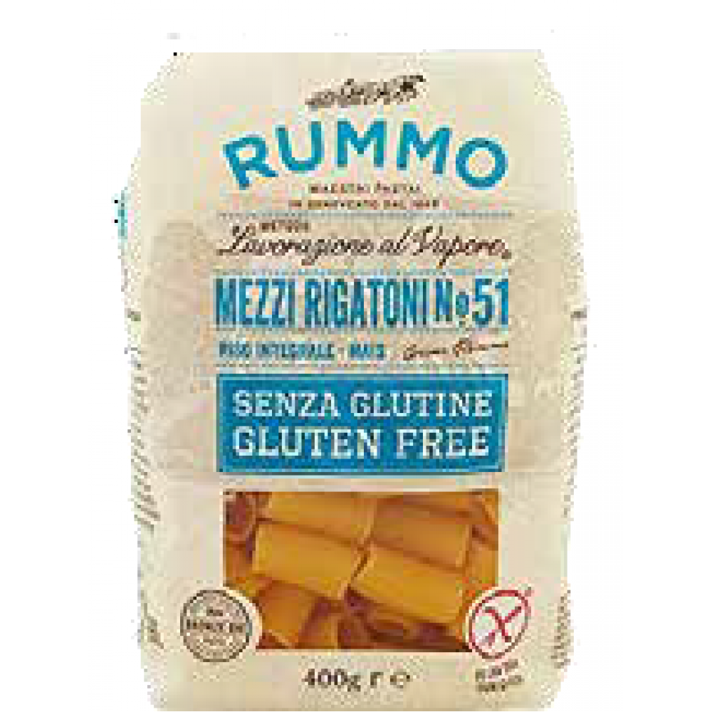 RUMMO MEZZI RIGATONI SENZA GLUTINE GR400 Τρόφιμα