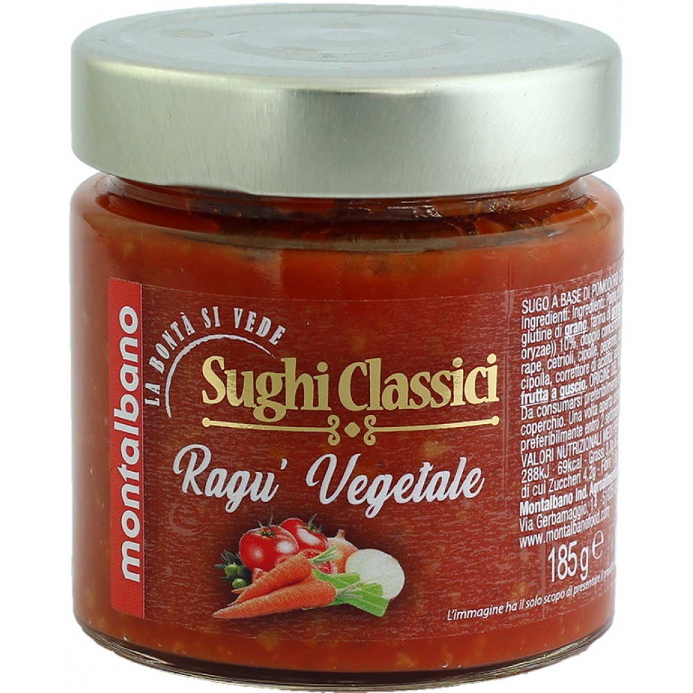 MONTALBANO SUGO RAGU VEGETALE 285GR Σάλτσες 