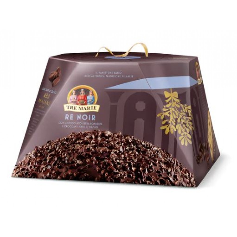 TRE MARIE PANETTONE RE NOIR (EXTRA DARK CHOCOLATE) 900 GR